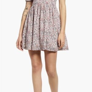 BP Floral Smocked Mini Dress